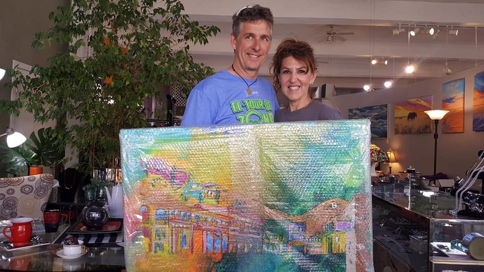 The gathering space at 55 Main Gallery in Old Bisbee